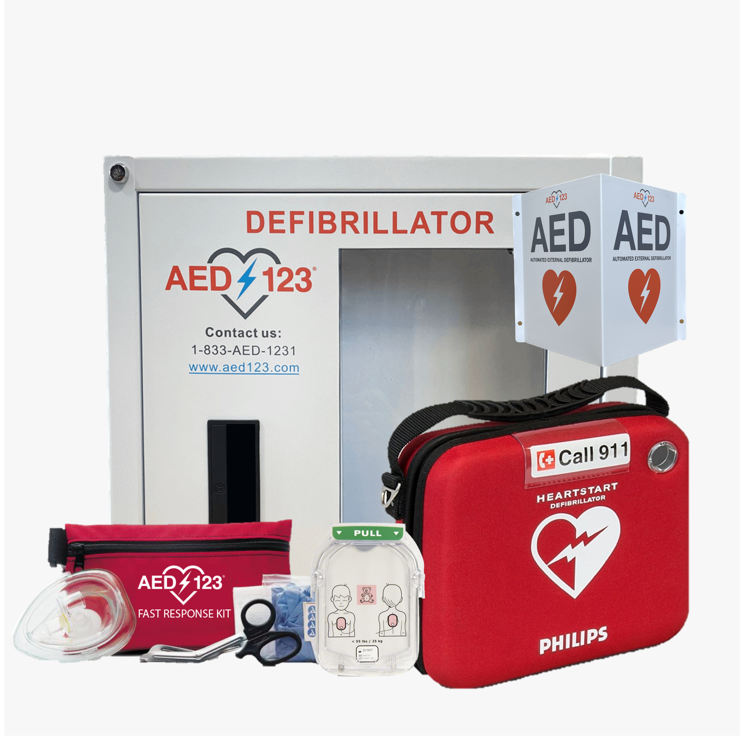 Philips HeartStart OnSite Family Bundle (includes infant/child pads)